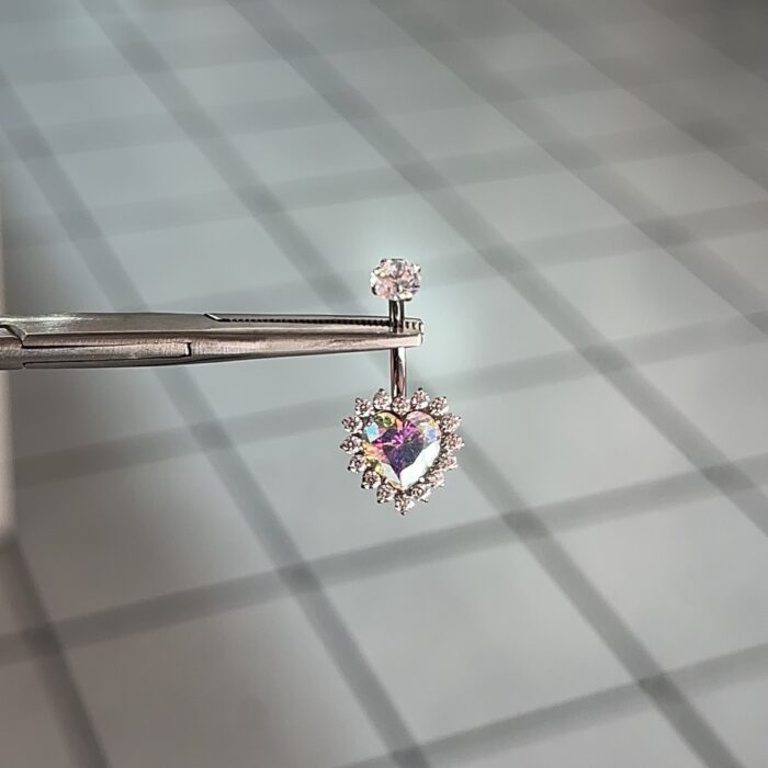Corazón Cristal Tornasol Titanio - Imagen 2