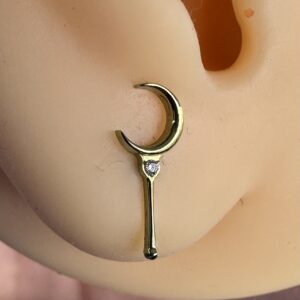 Vara Sailor Moon Labret Titanio Gold