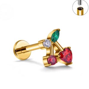 Cherry Labret Tiranio Gold